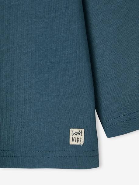 Long Sleeve Colour Top for Boys Blue+fir green+Light Brown+navy blue 