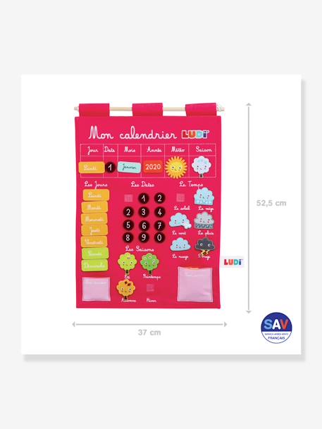 Basic LUDI calendar blue+rose 