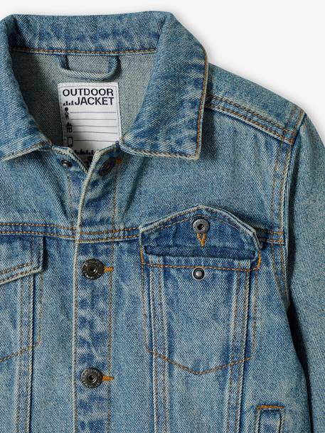 Revamped Denim Jacket, for Boys Denim Blue 