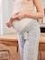 Printed Fluid Wide-Leg Trousers, for Maternity sandy beige+terracotta 