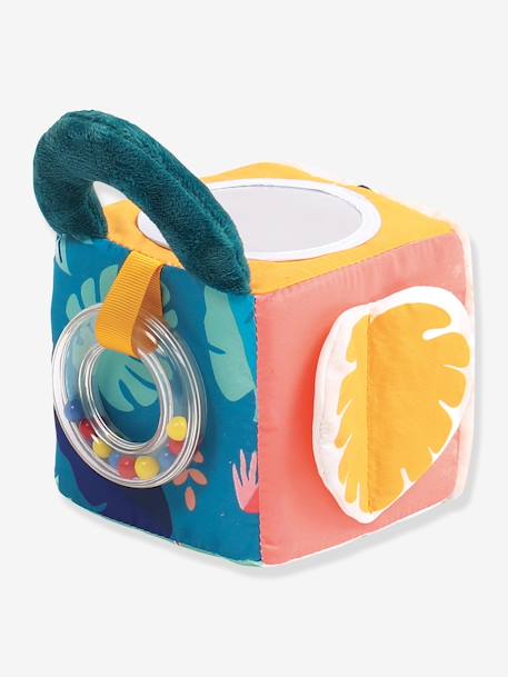 Leaf Fabric Activity Cube, LUDI multicoloured 