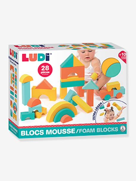 Foam Building Blocks, LUDI multicoloured 