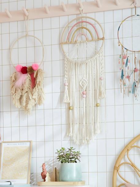 Dream catcher, Rainbow rosy 