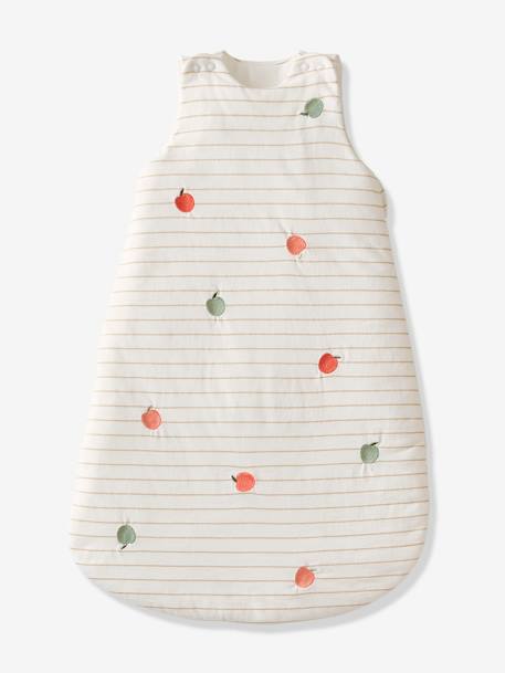 Sleeveless Baby Sleeping Bag printed white 