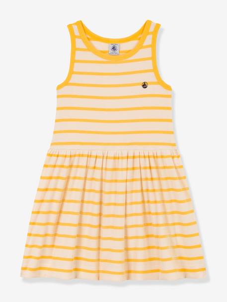 Sleeveless Dress in Organic Cotton, by Petit Bateau beige 