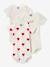 Pack of 3 Short Sleeve Bodysuits in Organic Cotton, by Petit Bateau white 