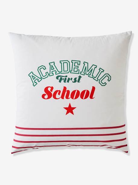 Duvet Cover + Pillowcase Set for Children, Academic WHITE MEDIUM SOLID WITH DESIGN 