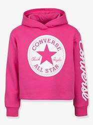 Girls-Cardigans, Jumpers & Sweatshirts-Hooded Sweatshirt, Chuck Patch Cropped Hoodie by CONVERSE