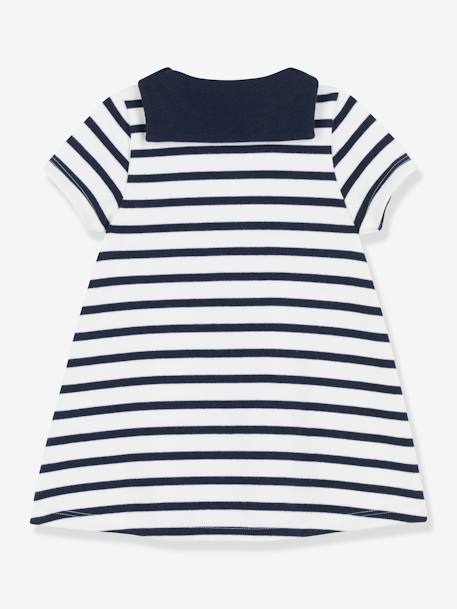 Short Sleeve Dress, by PETIT BATEAU white 