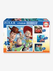 Toys-Educational Games-4 Progressive Pixar Puzzles - 12/25 - EDUCA