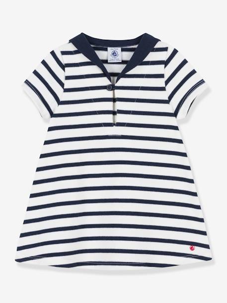 Short Sleeve Dress, by PETIT BATEAU white 