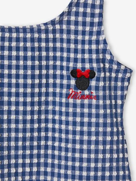 Minnie Mouse Swimsuit by Disney®, for girls chequered navy blue 