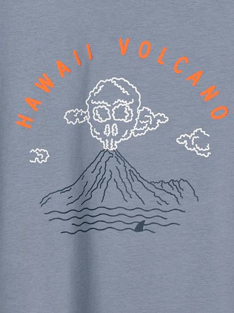 T-Shirt with Landscape & Details in Puff Ink, for Boys denim blue 