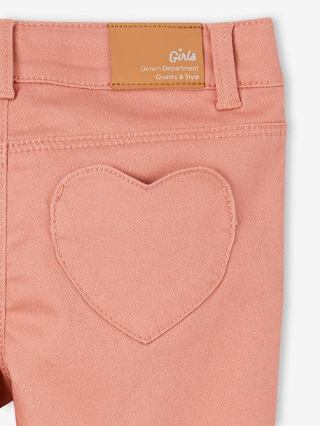 Indestructible Slim Leg Trousers, Heart Pockets on the Back, for Girls blush 