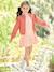 Dress & Jacket Combo for Girls denim blue+emerald green+peach 