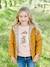 Reversible Lightweight Padded Jacket with Padding in Recycled Polyester, for Girls 6306+GREY DARK ALL OVER PRINTED+night blue+PINK BRIGHT ALL OVER PRINTED 