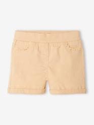 Girls-Shorts with Macramé Trim, for Girls