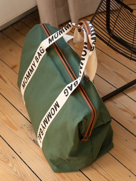 Changing bag, Mommy Bag by CHILDHOME ecru+green+terracotta 