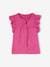 Frilly Fancy Knit Top & Shorts Ensemble for Girls peony pink 