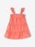 Smocked Dress with 3 Ruffles for Babies rose 