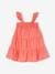 Smocked Dress with 3 Ruffles for Babies rose 