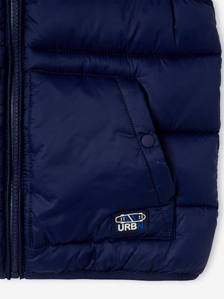 Hooded Colourblock Bodywarmer for Boys electric blue+navy blue+peacock blue 