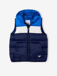 Boys-Hooded Colourblock Bodywarmer for Boys