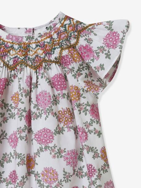 Ana Dress for Babies in Liberty® Fabric - Parties & Weddings Collection by CYRILLUS printed white 