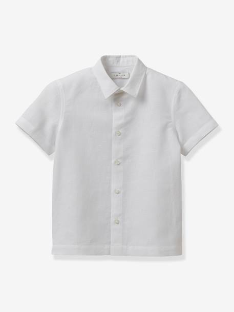 Linen & Cotton Shirt for Boys by CYRILLUS white 