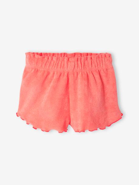 Terry Cloth Combo for Babies: Strappy Top & Shorts coral 