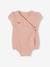 Cotton Gauze Bodysuit for Newborn Babies rosy 