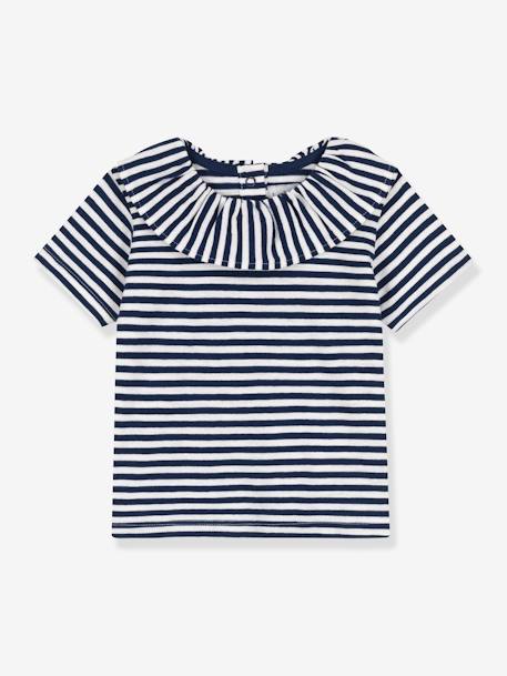 Short Sleeve Blouse, by PETIT BATEAU blue 