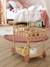 Kitchen Trolley in Rattan, for Dolls BEIGE MEDIUM SOLID 