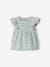 Blouse with Ruffles for Babies grey blue 