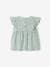 Blouse with Ruffles for Babies grey blue 