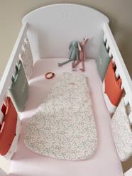 Bedding & Decor-Cot Bumper/ Playpen Bumper, Little Flowers