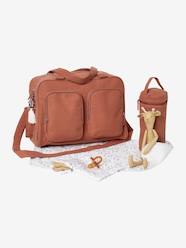 Changing Bag with Several Pockets, in Cotton Gauze, Family