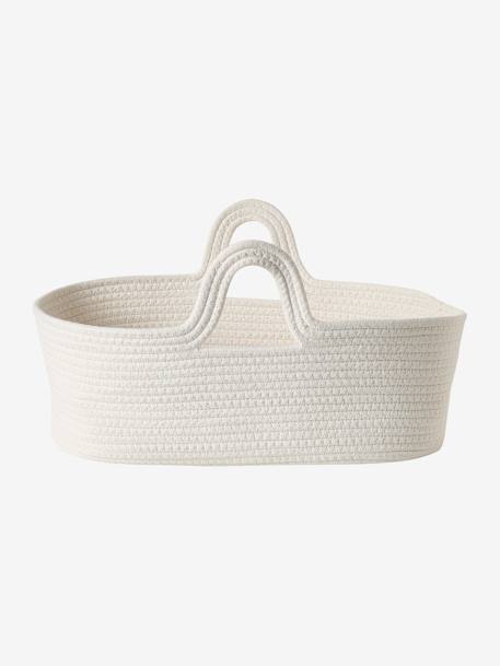 Carrycot in Crochet for Dolls white 