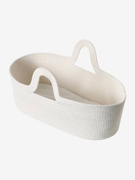 Carrycot in Crochet for Dolls white 