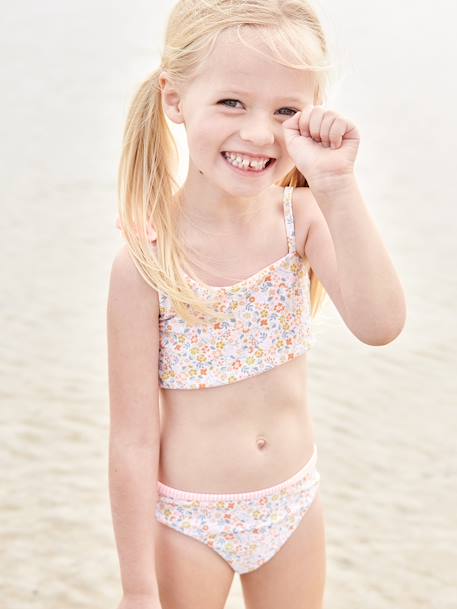 Reversible Bikini for Girls coral 