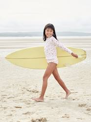 Girls-Anti-UV Swimming Top + Shorties Ensemble for Girls