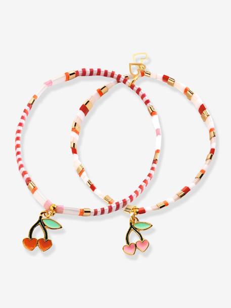 You & Me Bracelet, Tila & Cherries by DJECO blue 