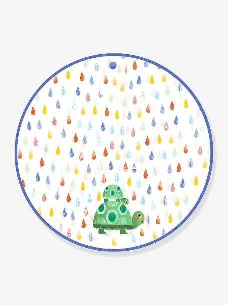 Rain Cape, 3/5 Years, by DJECO blue+green+red+rose 