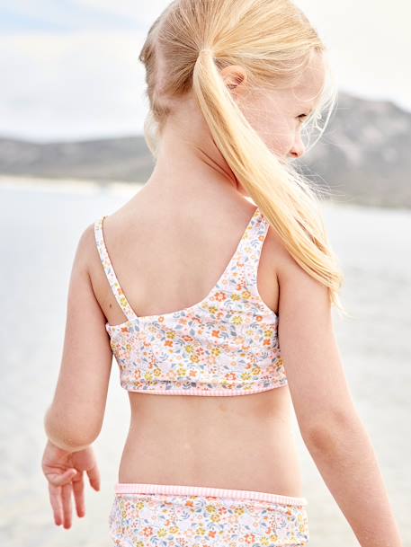 Reversible Bikini for Girls coral 