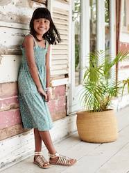 -Smocked Strappy Dress, for Girls