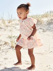 Baby-Dresses & Skirts-Floral Short Sleeve Dress for Babies