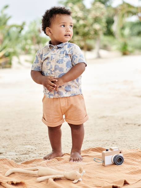 Short Sleeve Shirt for Babies beige 