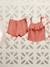 Terry Cloth Combo for Babies: Strappy Top & Shorts coral 