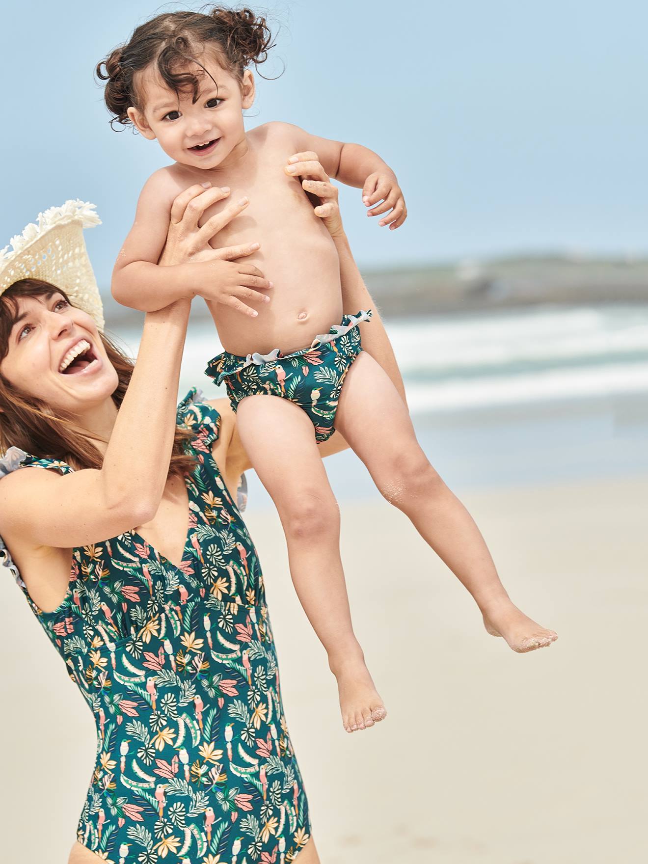 Printed Bikini Bottoms for Baby Girls green