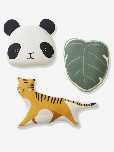 Set of Animal Cushions, Hanoi Theme ecru 